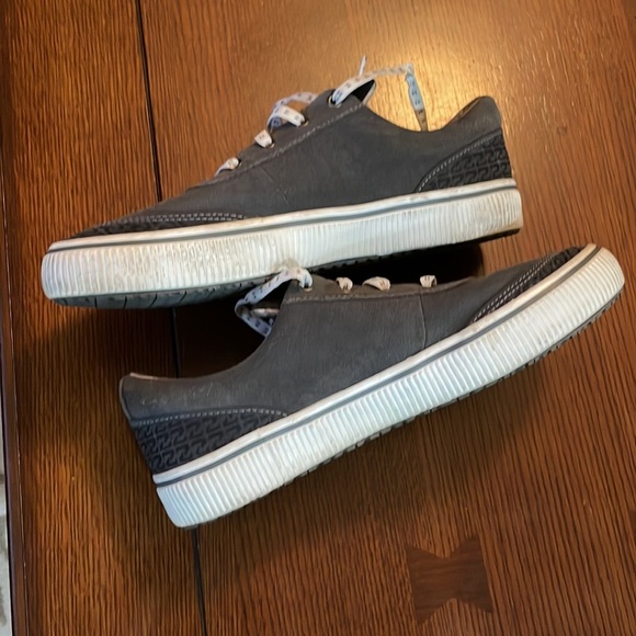 HUK Mens Mania Leather Shoes Sneakers Fishing Gray Suede Size 8.5 - Picture 6 of 8